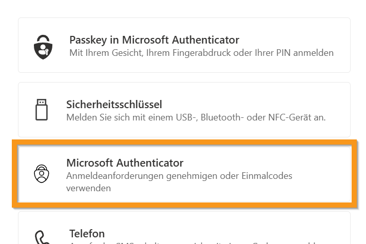 Mircosoftauthenticator App\einrichten