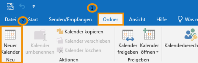 Neuen Kalender hinzufügen