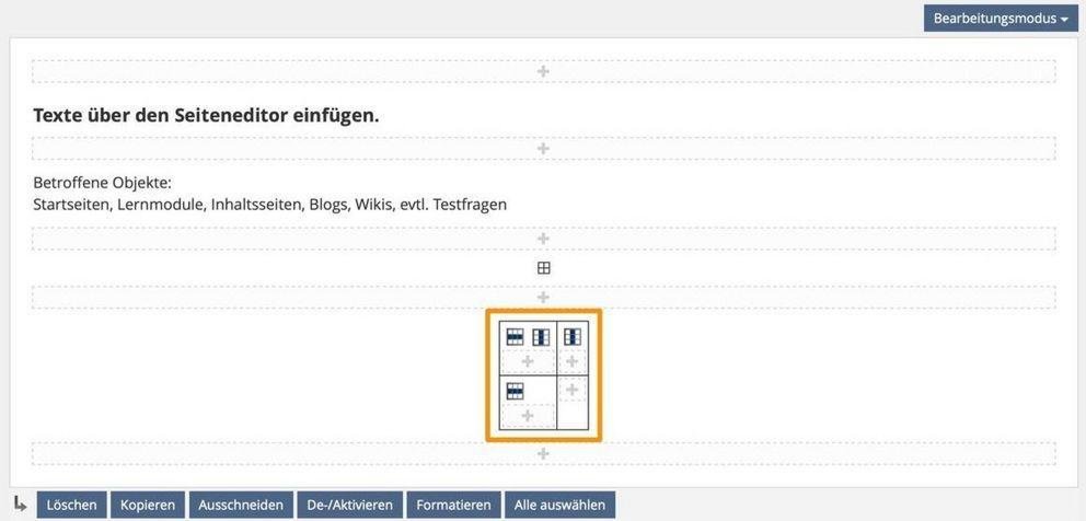 Bild: Erweiterte Tabelle