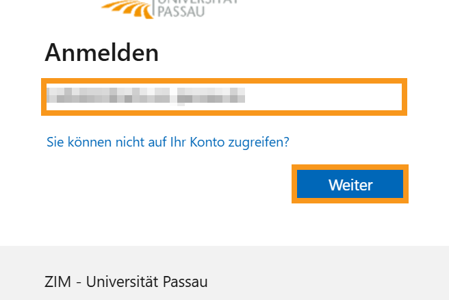 Anmeldemaske Telefonanruf Anmelden