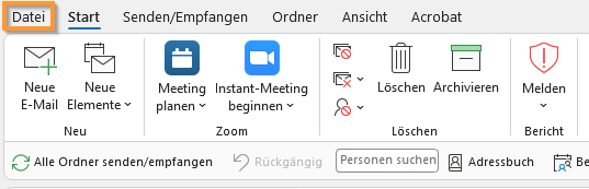 Signatur - Datei wählen