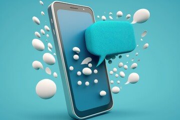 Darstellung Handy mit SMS Nachricht