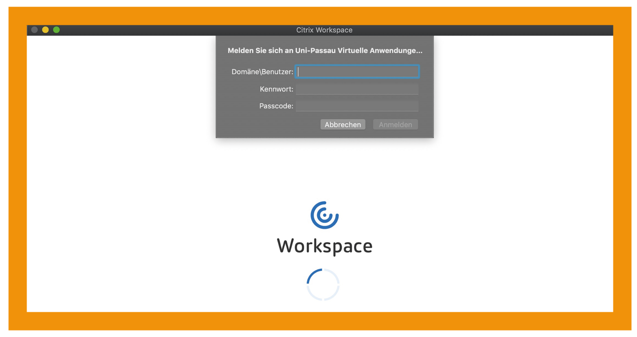 MacOS Citrix Workspace App Schritt 4