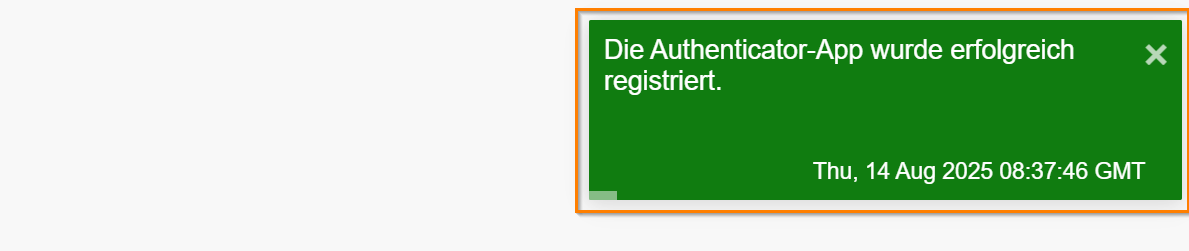 Hinzuf&uuml;gen Erfolgreich