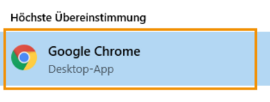 Bild: Start von Google Chrome