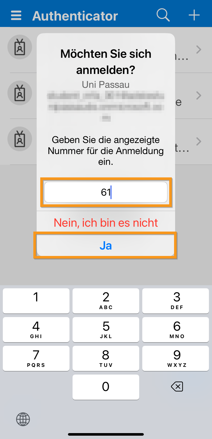 [Translate to Englisch:] Mircosoftauthenticator App\einrichten