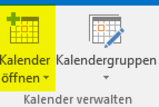 Kalender öffnen