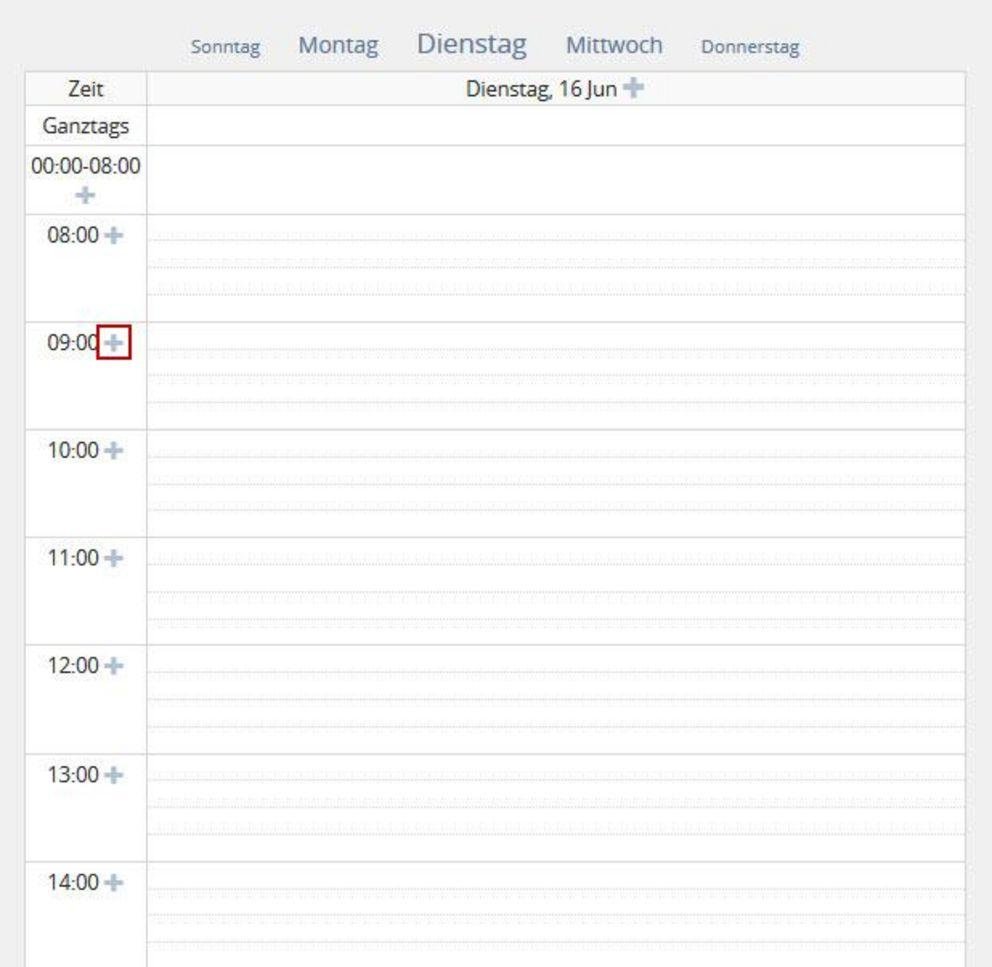 Neuen Termin anlegen Neuen Termin anlegen