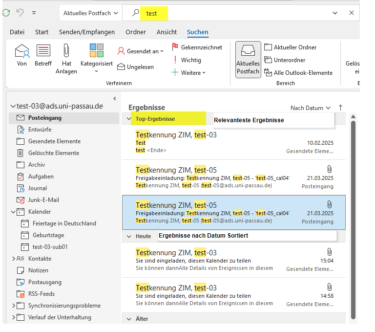 E-Mail Suche