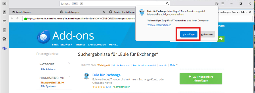 Thunderbird_Eule_Bestätigen