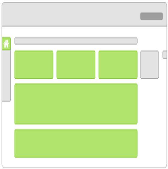 pers&ouml;nliches Home Dashboard Programm&uuml;bersicht gr&uuml;n markiert