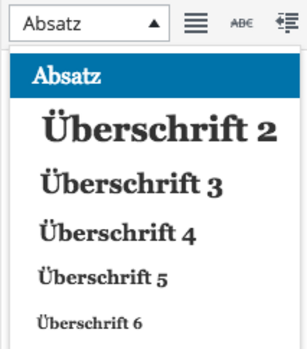Überschriften vergeben Überschriften vergeben