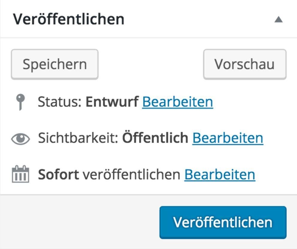 Status einstellen Status einstellen