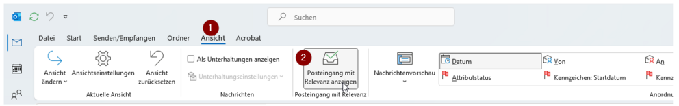 Intelligenter Posteingang - Aktivierung - Deaktivierung