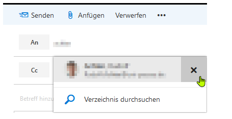 AtuoVervollständigen-Liste Löschen OWA