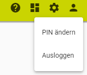 &Auml;nderung der PIN