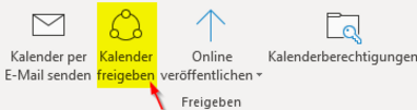 Kalender freigeben