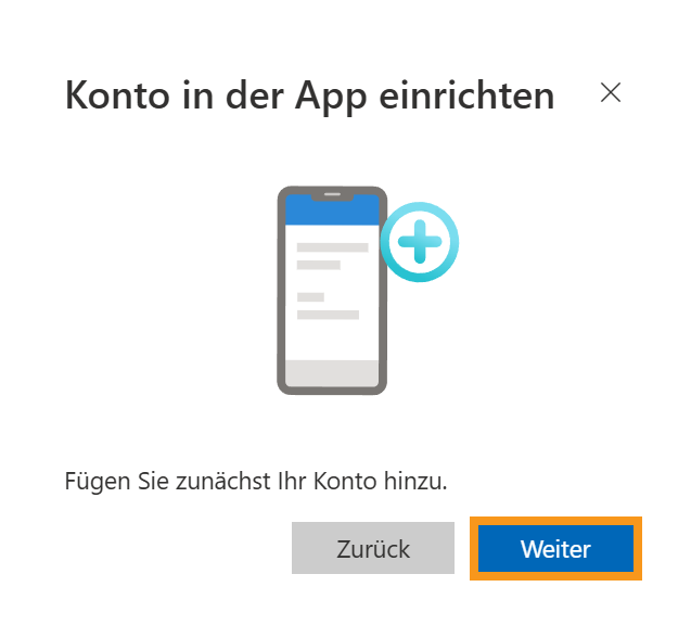 Fortfahren mit Weiter