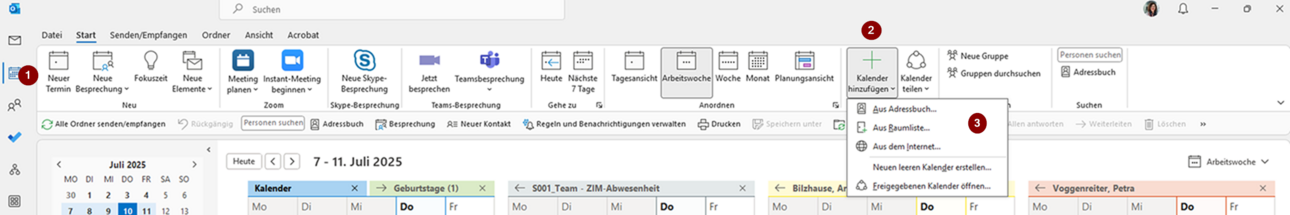 Kalender hinzuf&uuml;gen