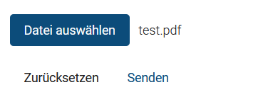 Ausw&auml;hlen der Datei