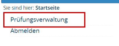 Prüfungsverwaltung