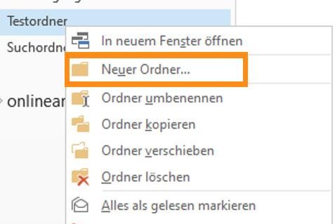 Neuen Ordner erstellen 