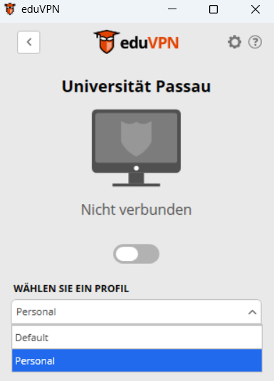 Darstellung nicht verbunden