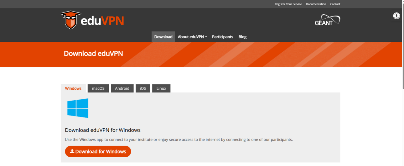 Startseite eduVPN