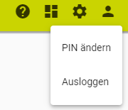 &Auml;nderung der PIN