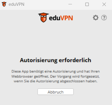 Autoririsierung erforderlich