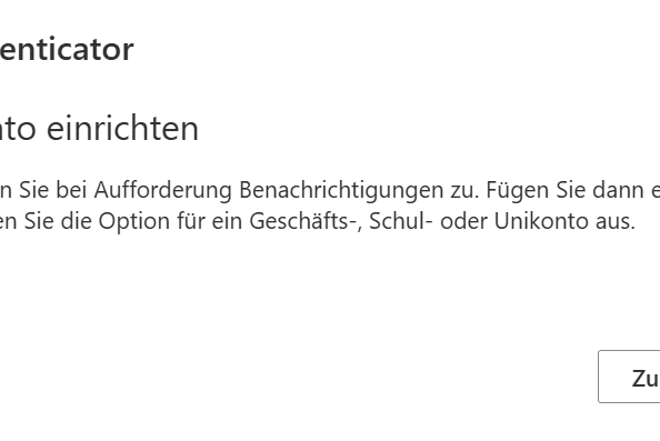Mircosoftauthenticator-App\einrichten