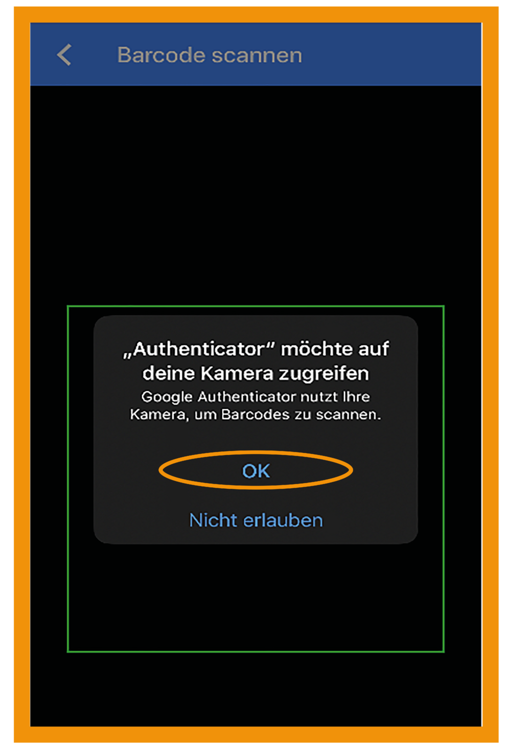 iOS Registrierung 2FA Schritt 4