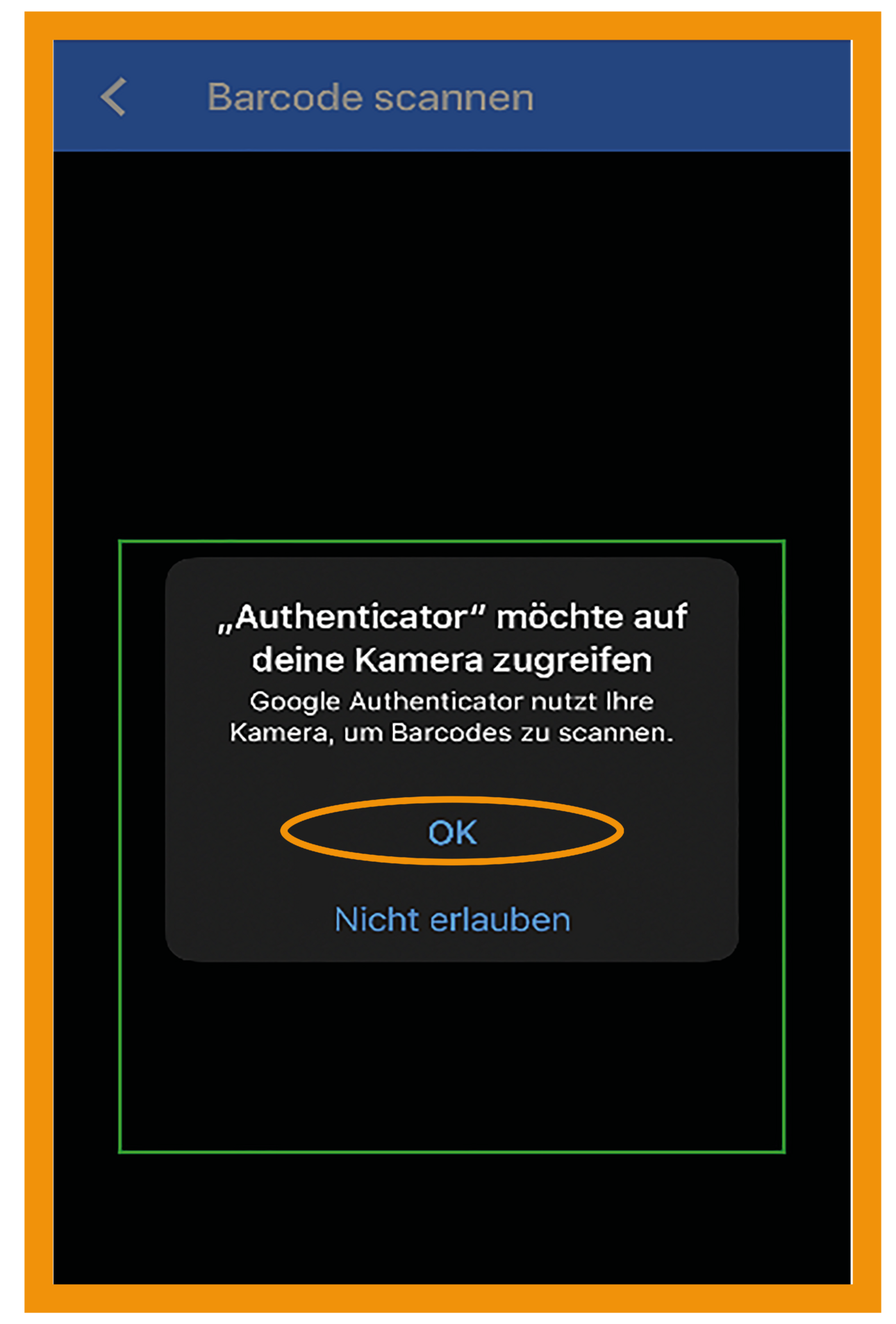 iOS Registrierung 2FA Schritt 4