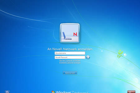 Login-Fenster Windows 7