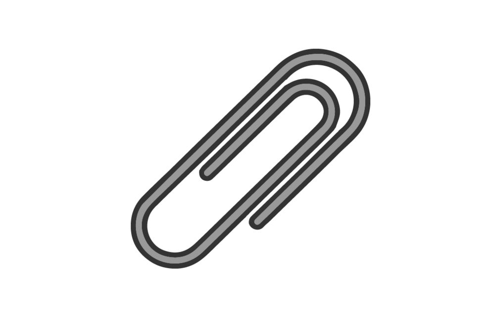 Büroklammer illustriert