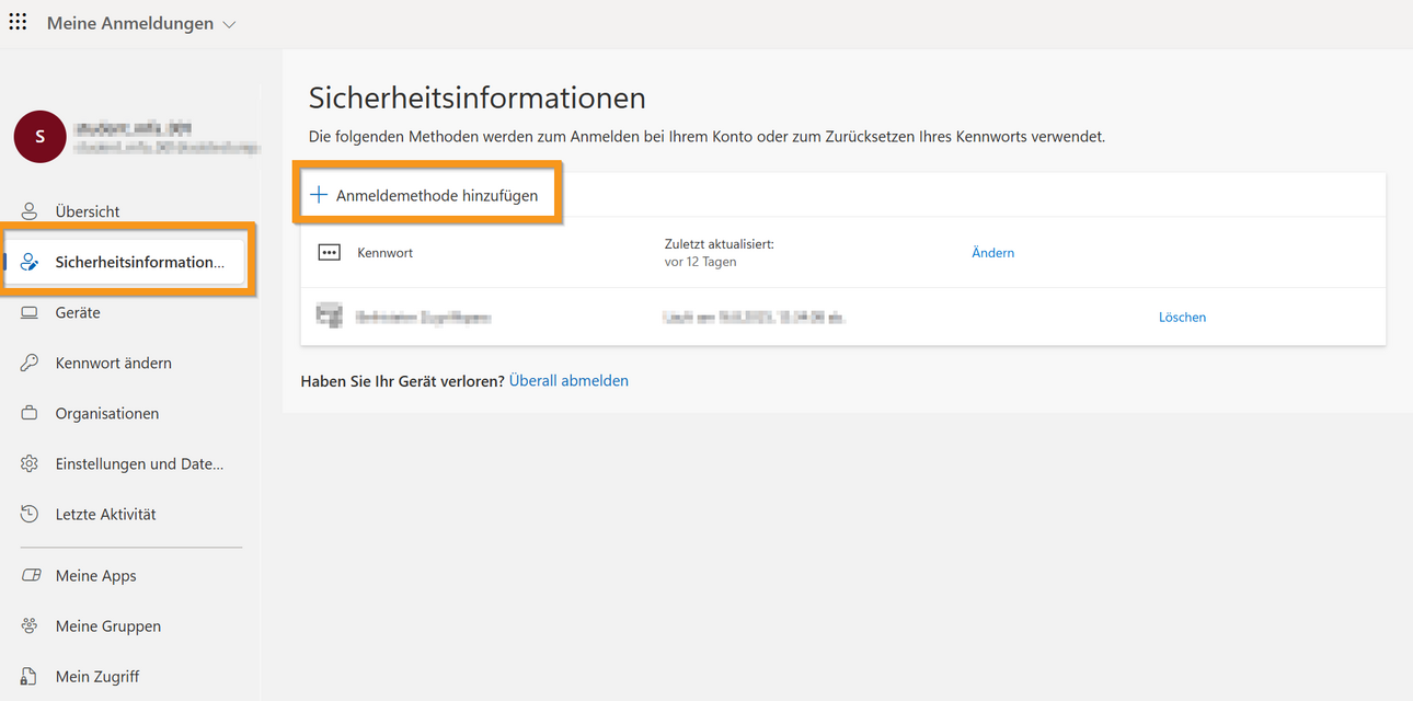 Mircosoftauthenticator App\einrichten