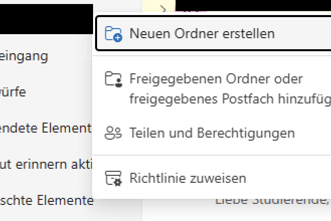 Neuen Ordner erstellen