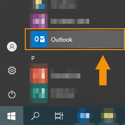 Accessing your mailbox via the Outlook desktop app, step 2: