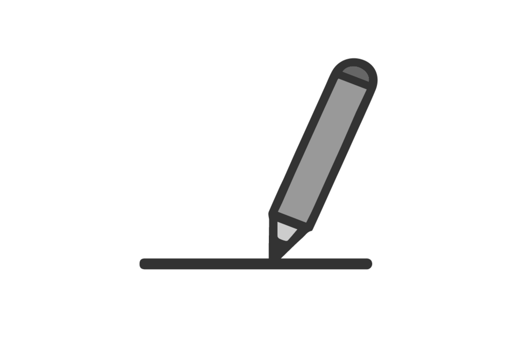 Signatur - Stift illustriert
