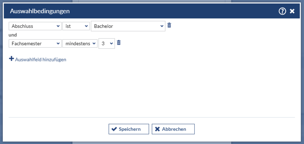 Auswahlbedingungen für eine bedingte Anmeldung festlegen Auswahlbedingungen für eine bedingte Anmeldung festlegen