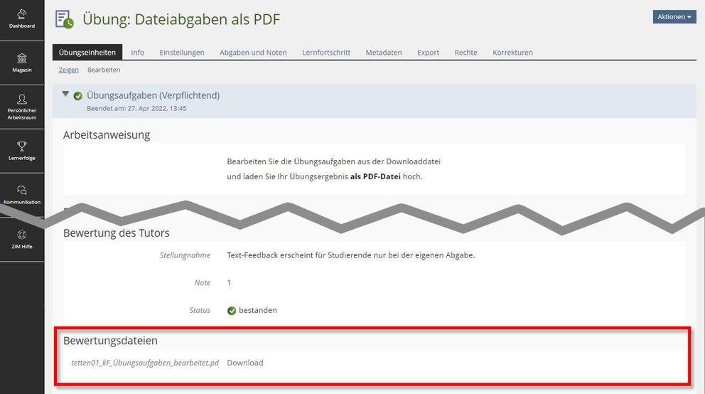 Korrekturdatei aufrufen