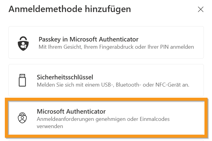 Mircosoftauthenticator App\einrichten
