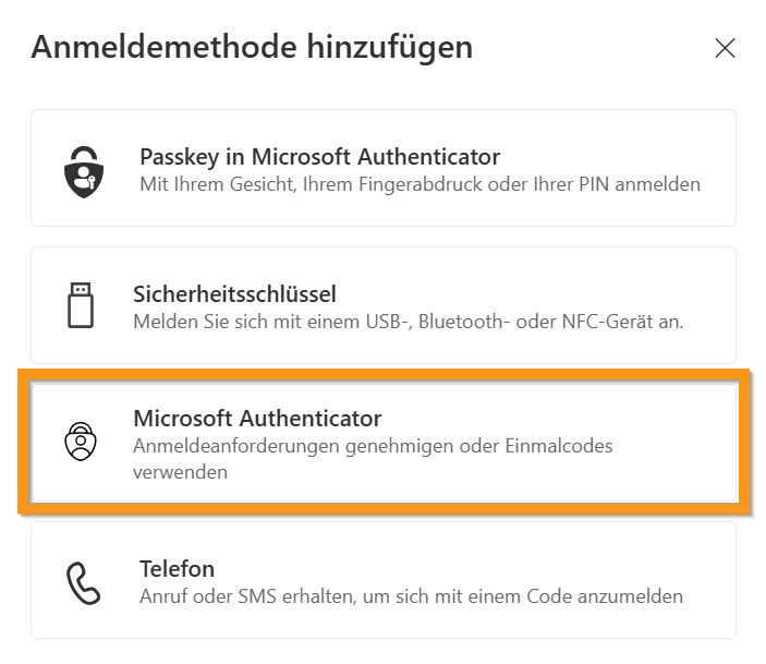 Mircosoftauthenticator App\einrichten