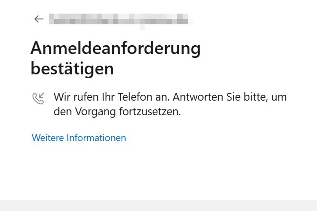Anmeldeanforderung bestätigen