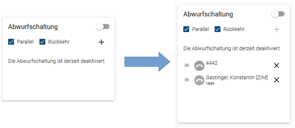 Hinzufügen und Löschen von Assistenten 