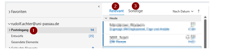 Intelligenter Posteingang