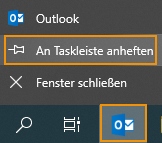 Accessing your mailbox via the Outlook desktop app, step 5: