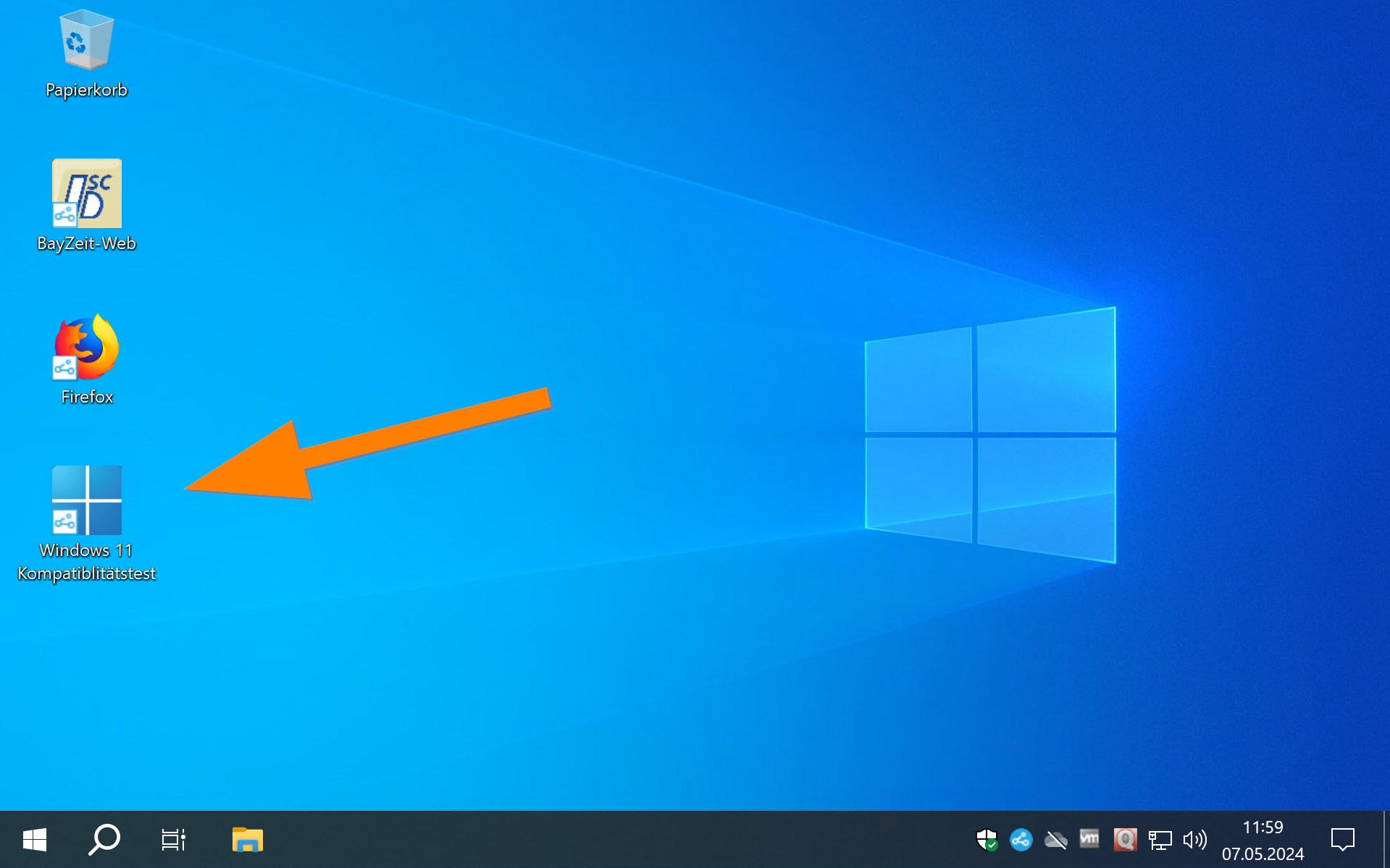 Screenshot Windows 11 Kompatibilitätstest